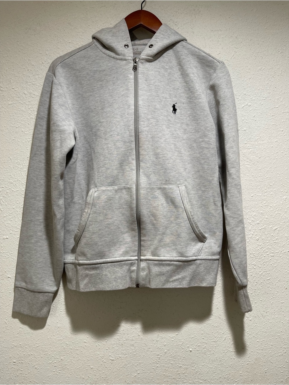 Polo by Ralph Lauren Light Gray Hooded Zip Jacket